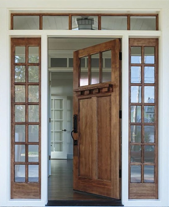 Porte en bois de type champêtre